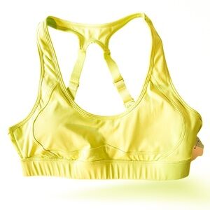 JustFab Active Vibrant Acid Yellow Sports Bra